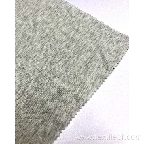 Rib Knitted Fabric Gray CVC 1×1 Rib Knitting Fabric Factory